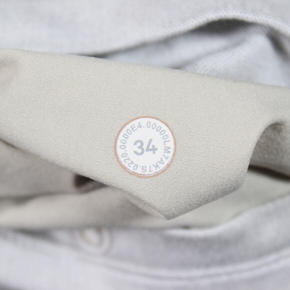 Lululemon Chino Shorts Mens 34 Light Gray Commission/ABC 9" Inseam - Picture 5 of 6